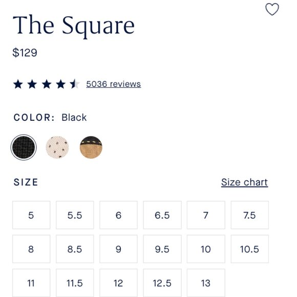 Rothy's The Square flats black size 8.0 - Picture 2 of 2